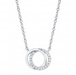 Circle Double Diamond Necklace