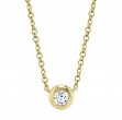 Diamond Bezel Necklace