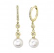 Pearl and Diamond Earrings
