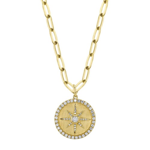 Diamond Star Paperclip Necklace