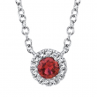 Ruby and Diamond  Pendant
