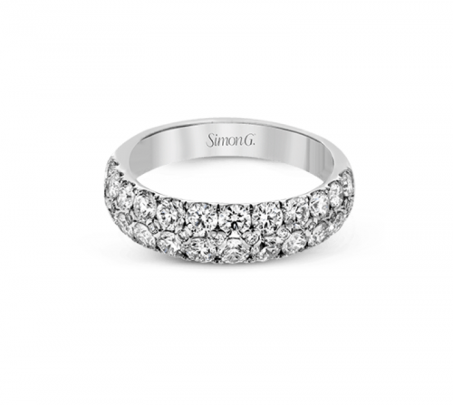 Simon G. Two Row Wedding Band