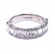 Cushion Criss Cut Diamond Wedding Ring