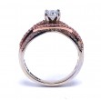 Round Diamond Woven Engagement Ring