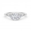 De Beers Forevermark Accent© Engagement Ring with Triple Sides