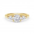 De Beers Forevermark AccentÂ© Engagement Ring with Pear Sides