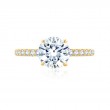 A.JAFFE Quilted Round Engagment Semi Mount