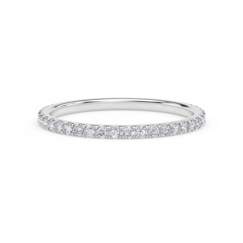 De Beers Forevermark French Pave Band
