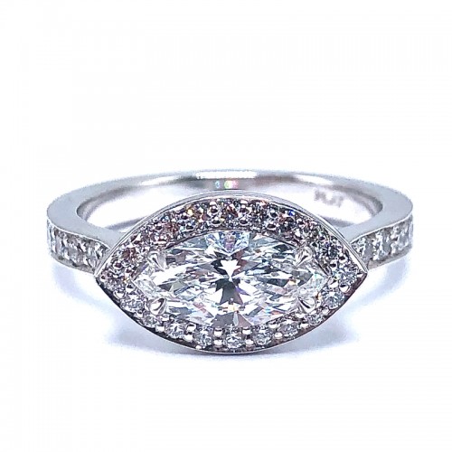 Marquise Diamond Engagement Ring