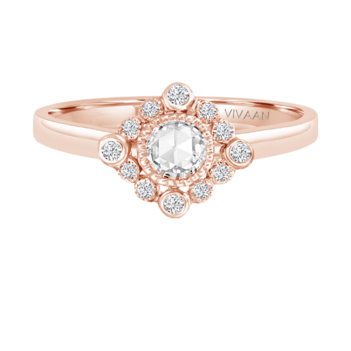 VIVAAN 'Love Song' Rose Cut Diamond Ring