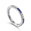 Diamond and Sapphire Stackable Ring