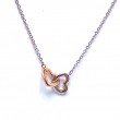 Double Heart Gold Necklace