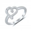 Sterling Silver Fashion Heart Ring