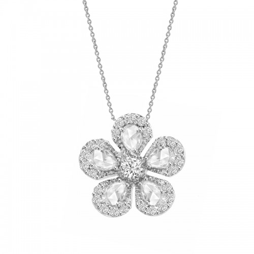 VIVAAN 'Chamomile' Diamond Necklace