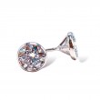 Bezel Set Diamond Solitaire Earrings