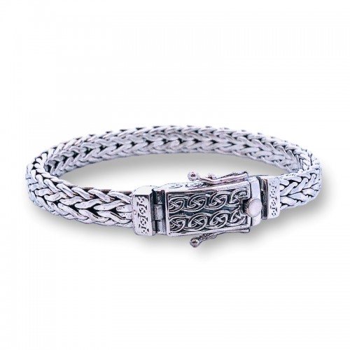 Men's Sterling Silver Weave Bracelet by Keith Jack