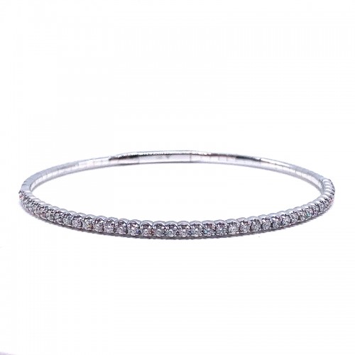 Diamond Flexible Bangle Bracelet