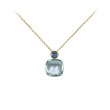 Sky Blue Topaz & Sapphire Pendant by Olivia B