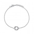 Diamond Love Knot Circle Bracelet