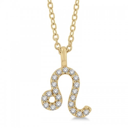 Leo Zodiac Diamond Necklace