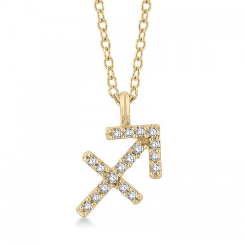Sagittarius Zodiac Diamond Necklace