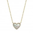 Mother of Pearl  Heart Necklace