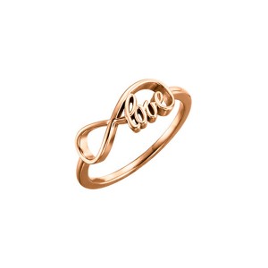 Love Infinity Ring 14K Rose Gold