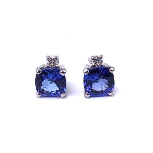 Tanzanite & Diamond Earrings