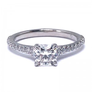 De Beers Forevermark Icon™ Setting Square Diamond Engagement Ring