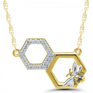 Diamond Honeycomb Design Pendant