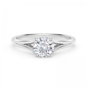 De Beers Forevermark UnityÂ© Round Engagement Ring