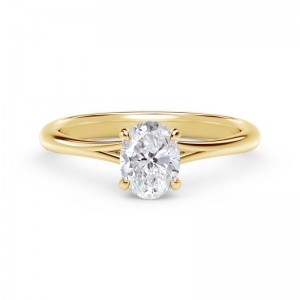 Forevermark Iconâ„¢ Setting Oval Engagement Ring with Diamond Basket