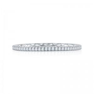 A.JAFFE Delicate Quilted Diamond Eternity Ring