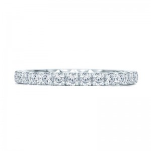 A.JAFFE Quilted French Pave Anniversary Ring