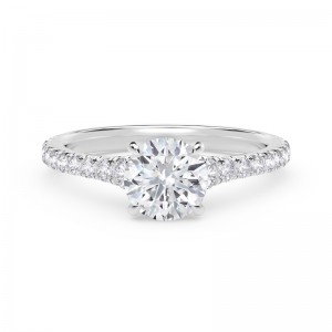De Beers Forevermark Round Diamond Engagement Ring