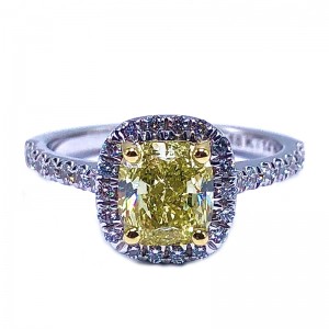 Canary Diamond Engagement Ring