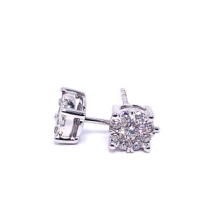 Lovebright Diamond Cluster Earrings