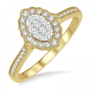 Oval  Lovebright Diamond Ring