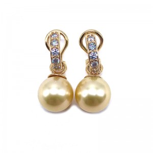 Estate Mabe Pearl Earrings
