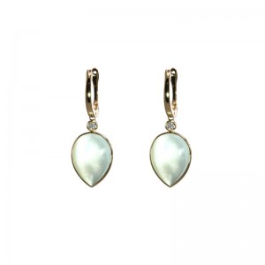Mother of Pearl Pear Shaped Earringsby Olivia B