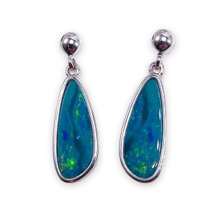 Free Form Doublet Opal Earrings