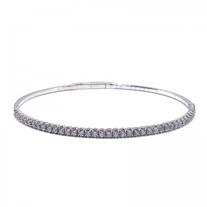 Estate Diamond Flex Bangle Bracelet