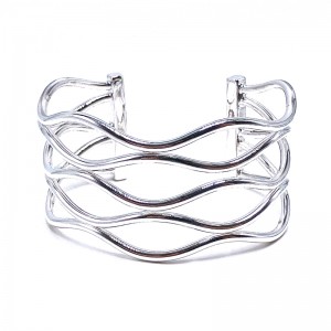 Wavy Wire Cuff Bracelet