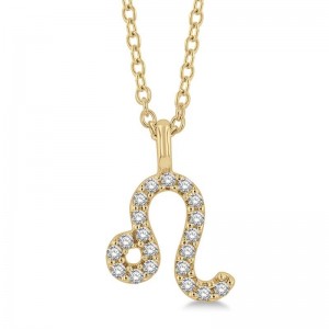 Leo Zodiac Diamond Necklace