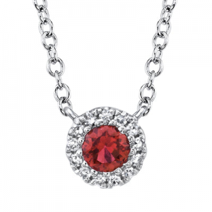 Ruby and Diamond  Pendant