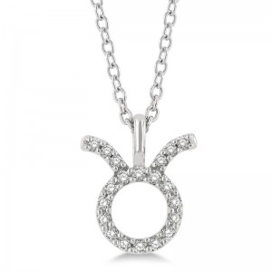 Taurus Zodiac Diamond Necklace