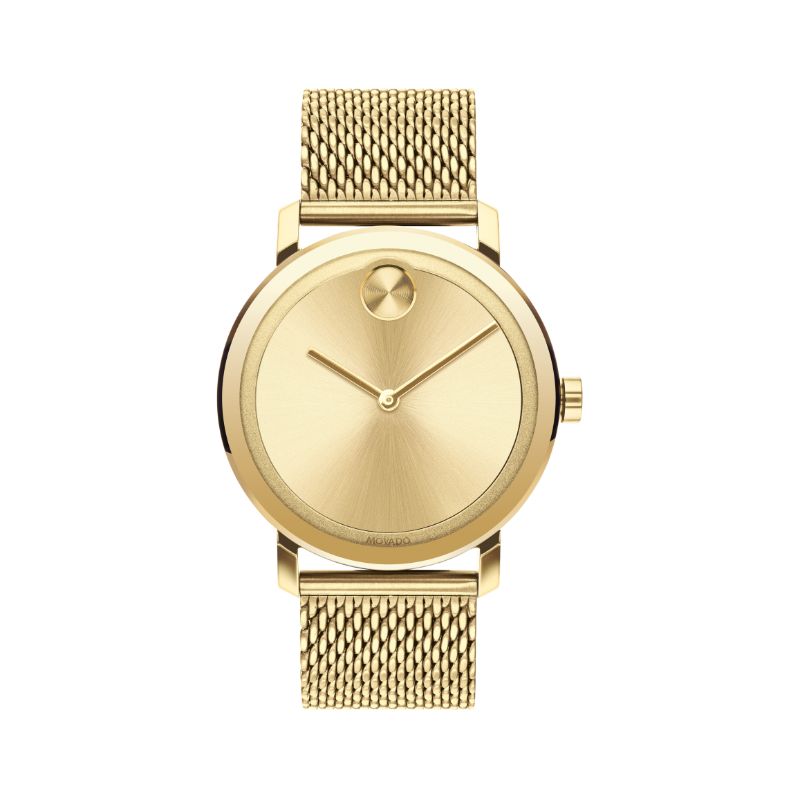 Movado Bold Round Analog Gold Men's Watch