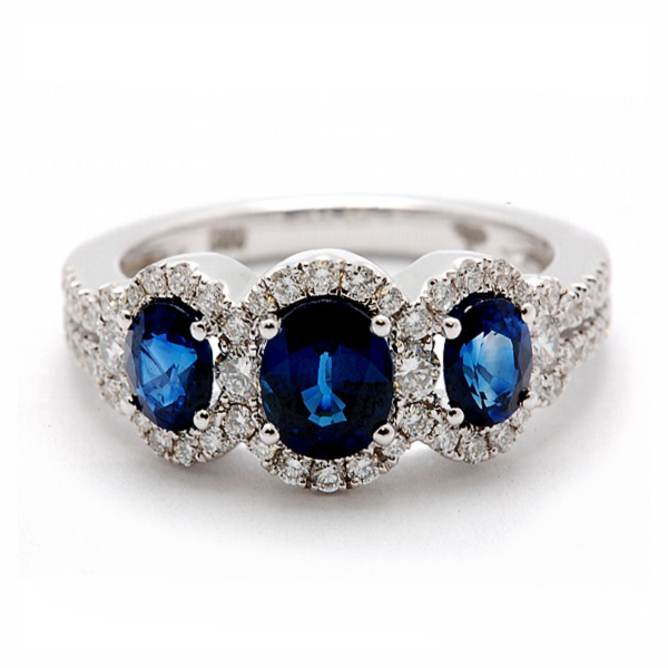 Sapphire & Diamond Ring