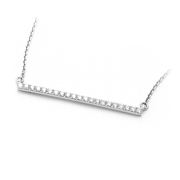 Diamond Bar Necklace