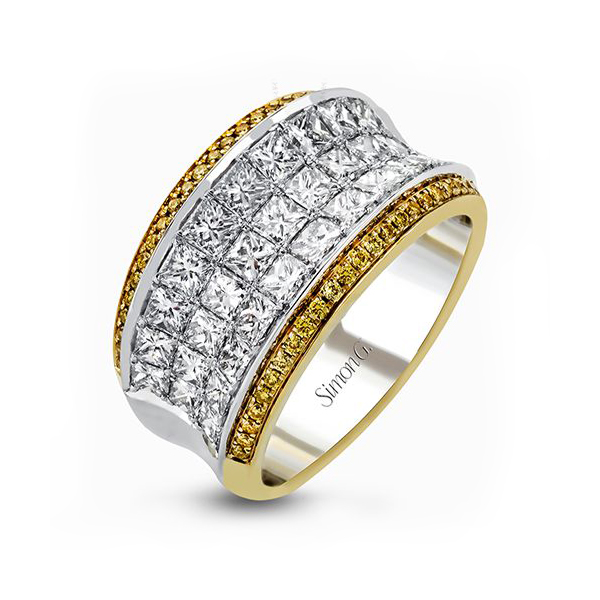 Simon G. Two Tone Diamond Anniversary Band